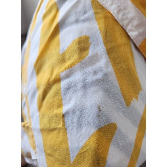 Vintage 80s Esprit Yellow White Shirt Pants Set Size S Oversized - Picture 5 of 15